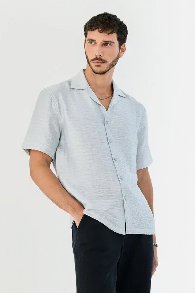 SNITCH Textured Box Fit Shirt